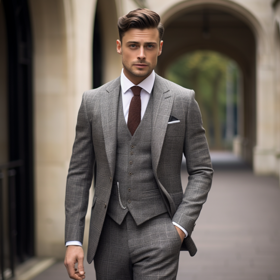 A man wearing a British suit